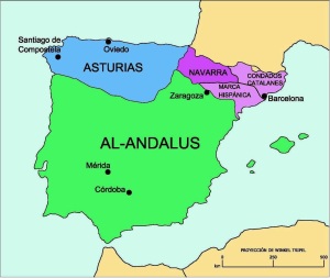 Espagne : Radicalisme islamiste Mapa-espana-siglo-ix
